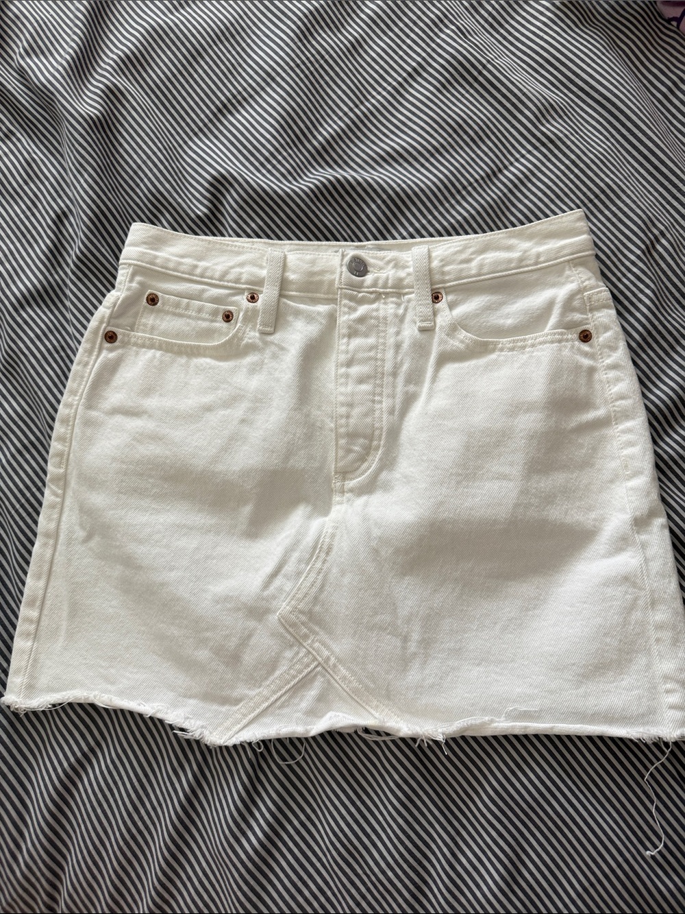 Pistola Kat High Rise Vintage Skirt- Luxe White